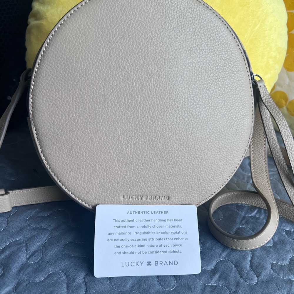 Lucky Brand Tan Leather Crossbody Bag